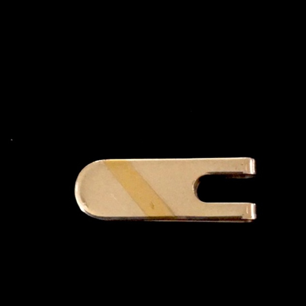 18K Gold and Sterling Silver Money Clip